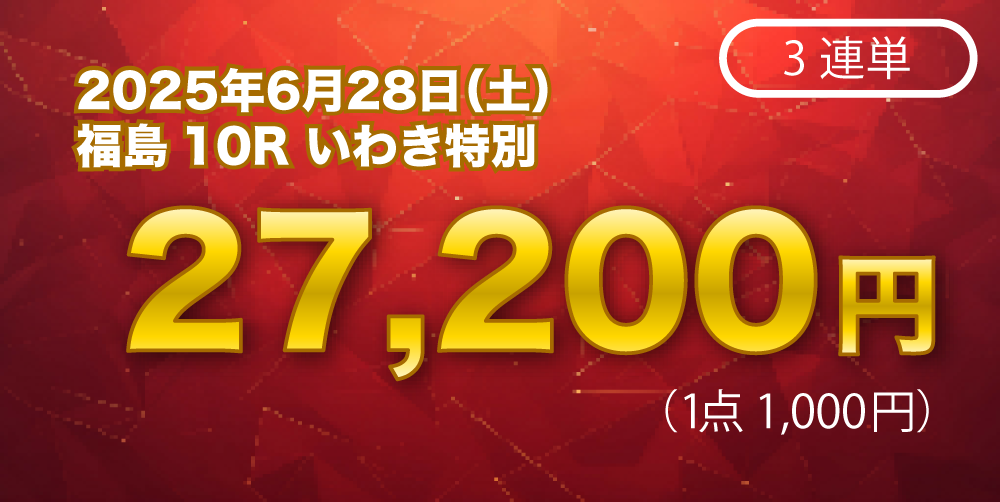 2025年6月28日の的中実績